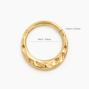GRECIA PIERCING TITANIO GOLD 8mm - WATERPROOF