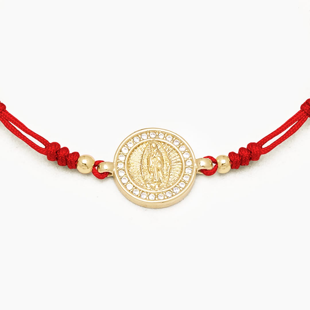 PULSERA HILO GUADALUPE - RED
