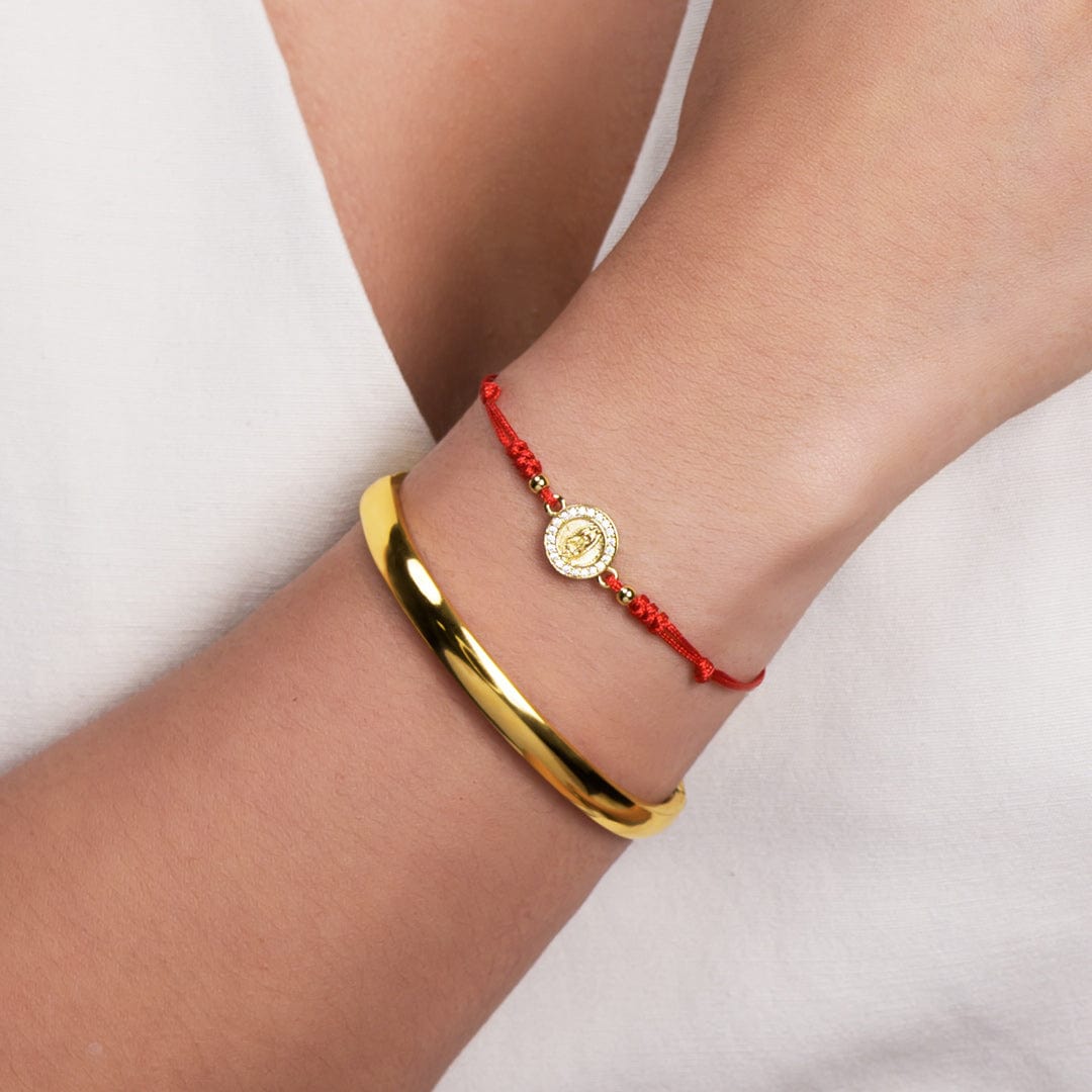 PULSERA HILO GUADALUPE - RED