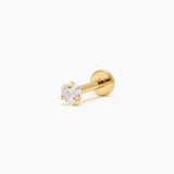 HEART MINI PIERCING TITANIO - GOLD 3MM - WATERPROOF