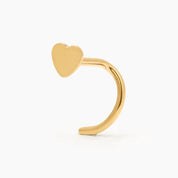 HEART NOSTRIL PIERCING TITANIO - WATERPROOF