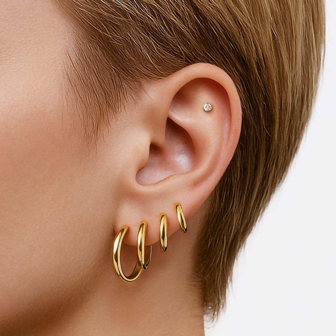 ELLEN PIERCING TITANIO GOLD - WATERPROOF