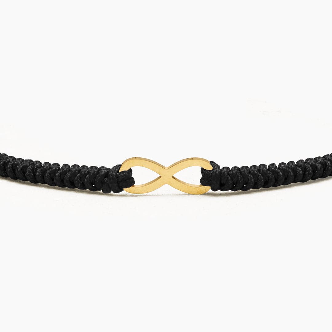 PULSERA HILO INFINIDAD - BLACK - HOMBRE