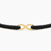 PULSERA HILO INFINIDAD - BLACK - HOMBRE