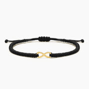 PULSERA HILO INFINIDAD - BLACK - HOMBRE