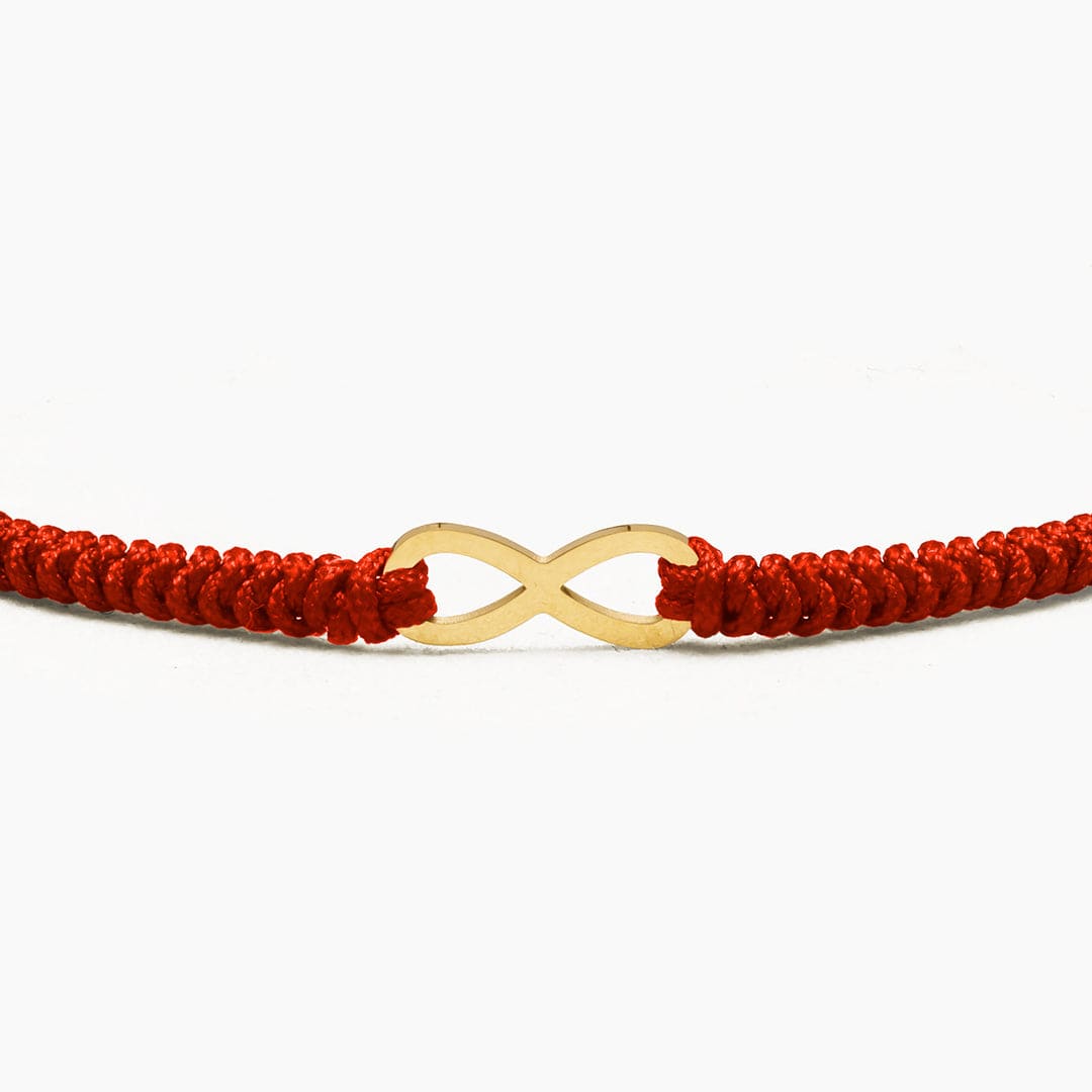 PULSERA HILO INFINIDAD - RED - HOMBRE
