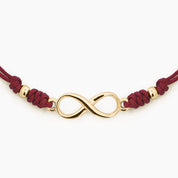 PULSERA HILO INFINIDAD - BORGOÑA
