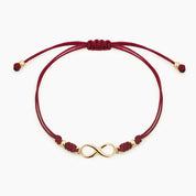 PULSERA HILO INFINIDAD - BORGOÑA