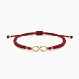 PULSERA HILO INFINIDAD - BORGOÑA