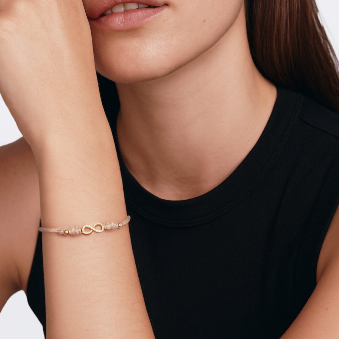 PULSERA HILO INFINITO - NUDE