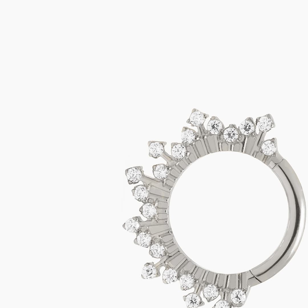 ISEL PIERCING TITANIO SILVER 8mm - WATERPROOF