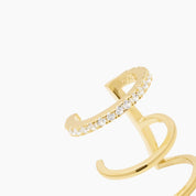 KEOPS EAR CUFF GOLD PLATA925