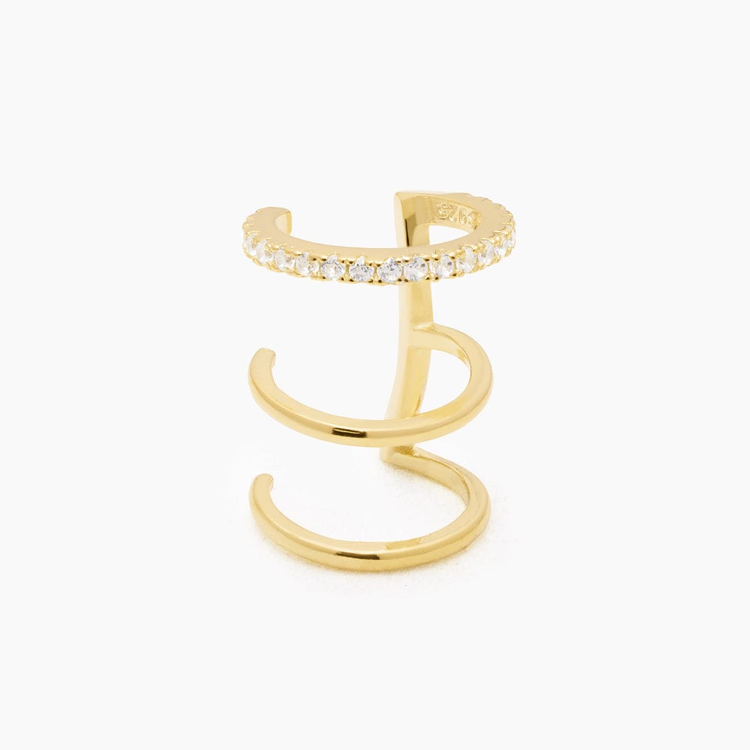 KEOPS EAR CUFF GOLD PLATA925