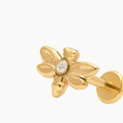 LIBELULA PIERCING TITANIO - GOLD - WATERPROOF