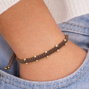 PULSERA LUCIANA MARRON