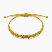 PULSERA LUCIANA VERDE OLIVO DORADO