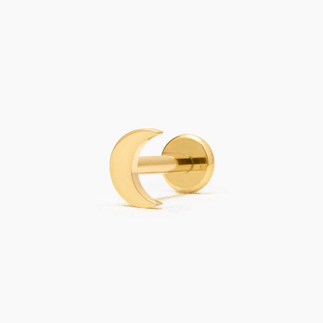 LUNA PIERCING TITANIO - GOLD - WATERPROOF