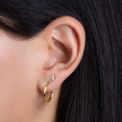 LYRIS PIERCING GOLD REVERSIBLE - PLATA925