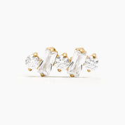 LYRIS WHITE PIERCING TITANIO - GOLD - WATERPROOF