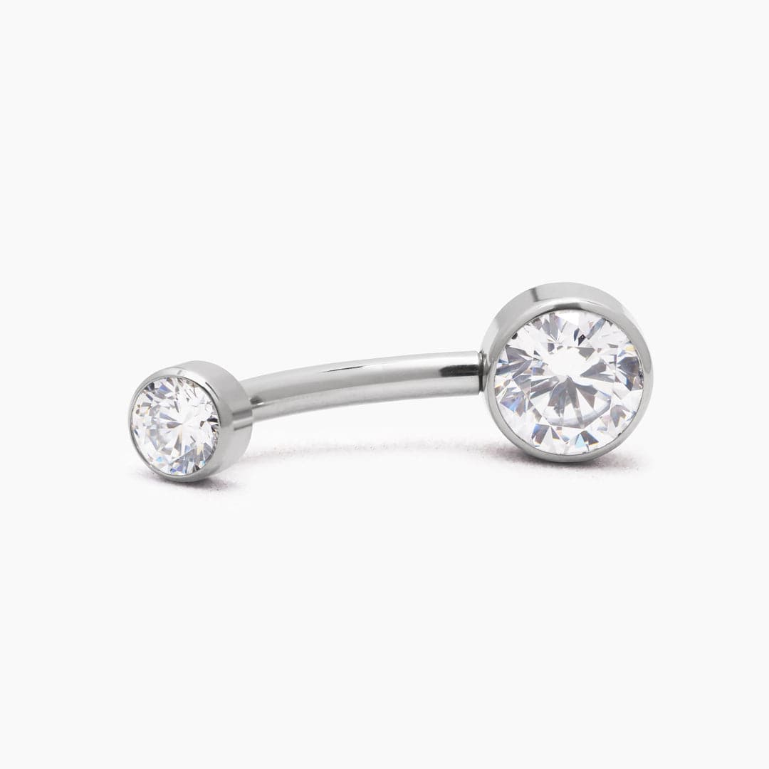 MAISSA TITANIO SILVER - NAVEL 10MM WATERPROOF