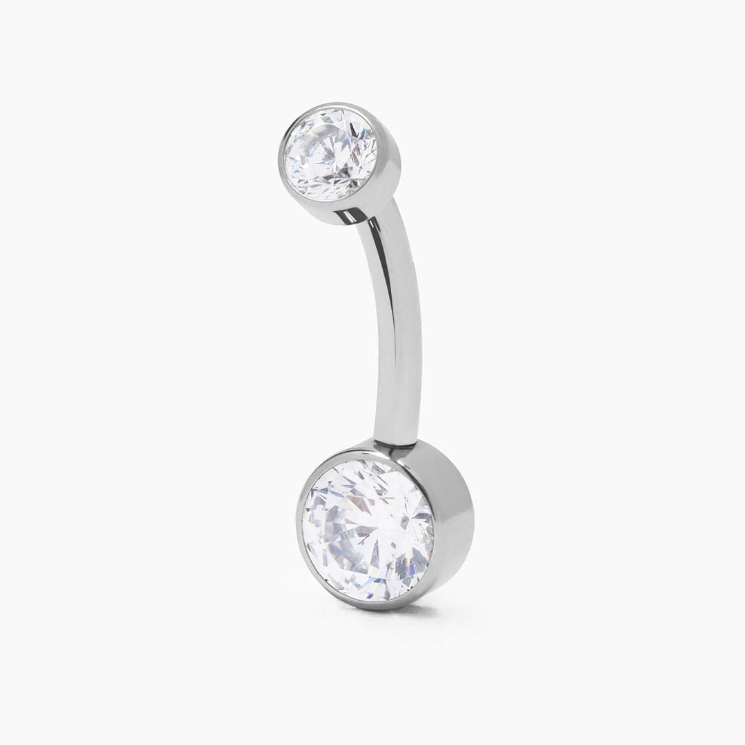 MAISSA PIERCING TITANIO SILVER - NAVEL 12MM WATERPROOF