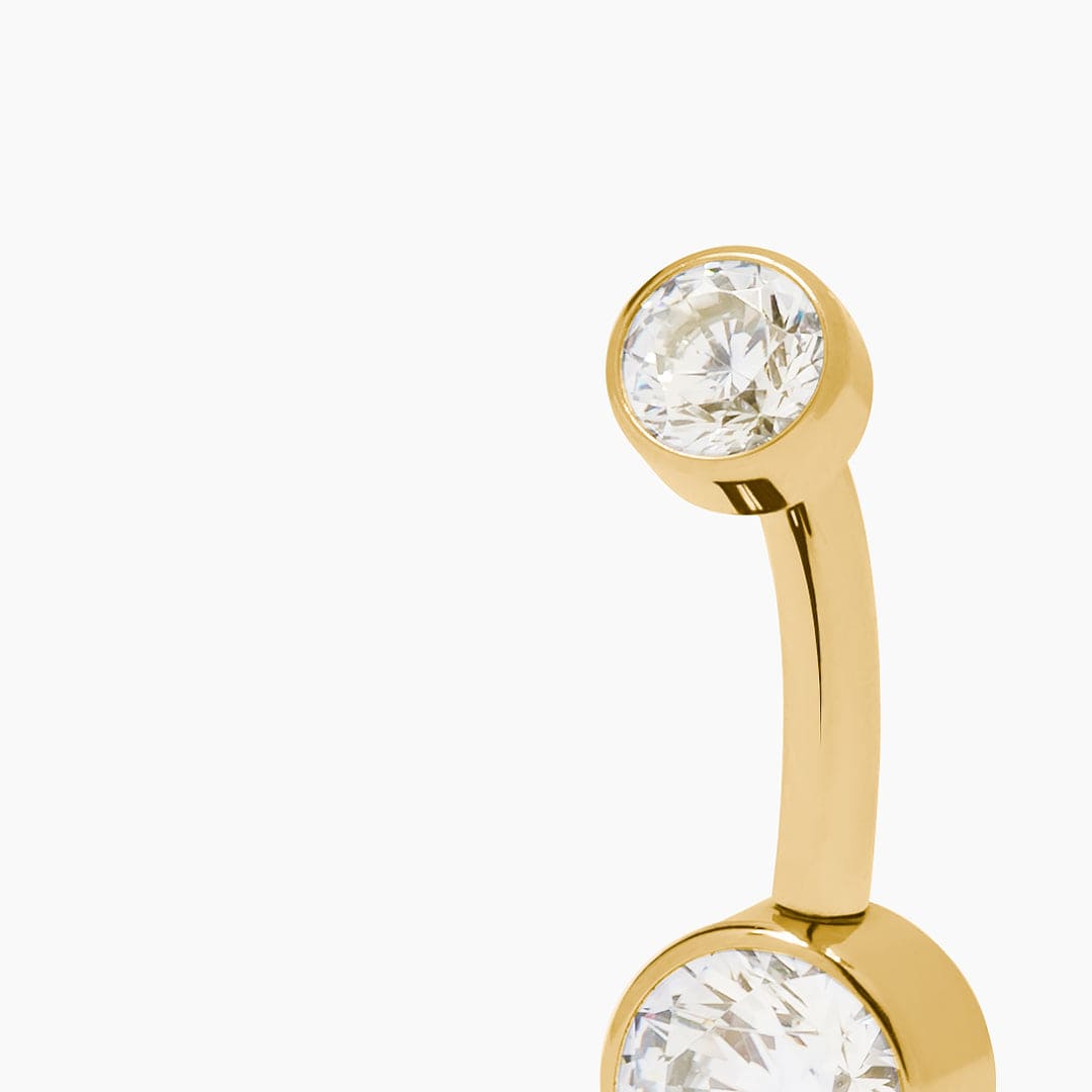 MAISSA PIERCING TITANIO GOLD - NAVEL 10MM WATERPROOF