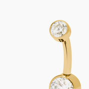 MAISSA PIERCING TITANIO GOLD - NAVEL 10MM WATERPROOF
