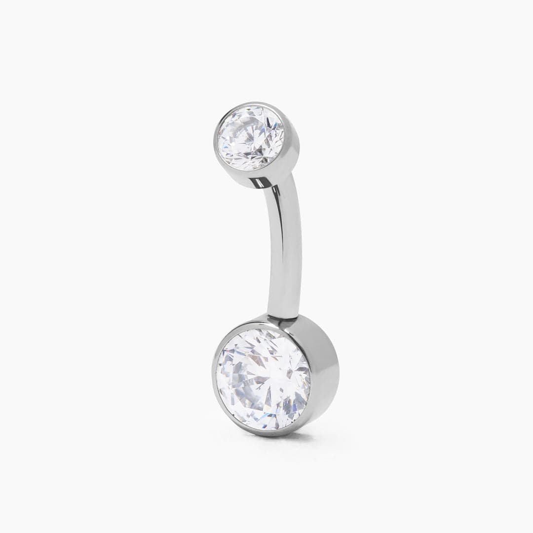 MAISSA TITANIO SILVER - NAVEL 10MM WATERPROOF