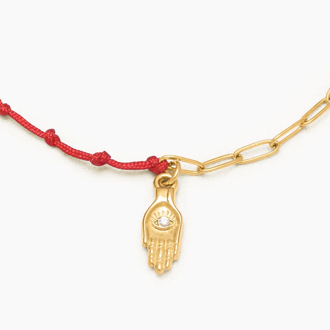 PULSERA HILO MANO HAMSA - WATERPROOF