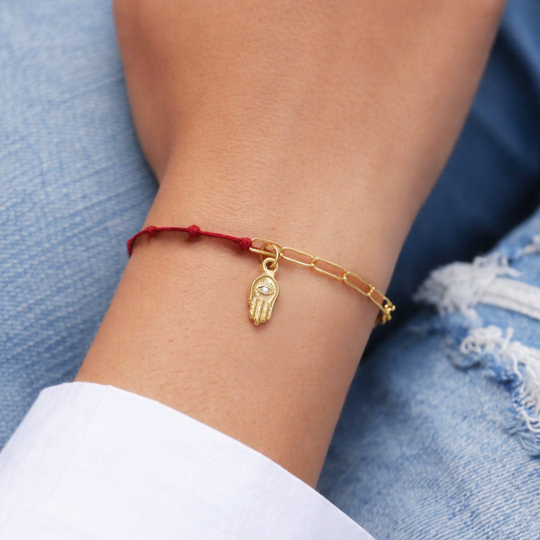 PULSERA HILO MANO HAMSA - WATERPROOF