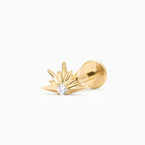 SOLARIS PIERCING TITANIO - GOLD - WATERPROOF