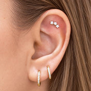 CLOE PIERCING TITANIO - GOLD - WATERPROOF