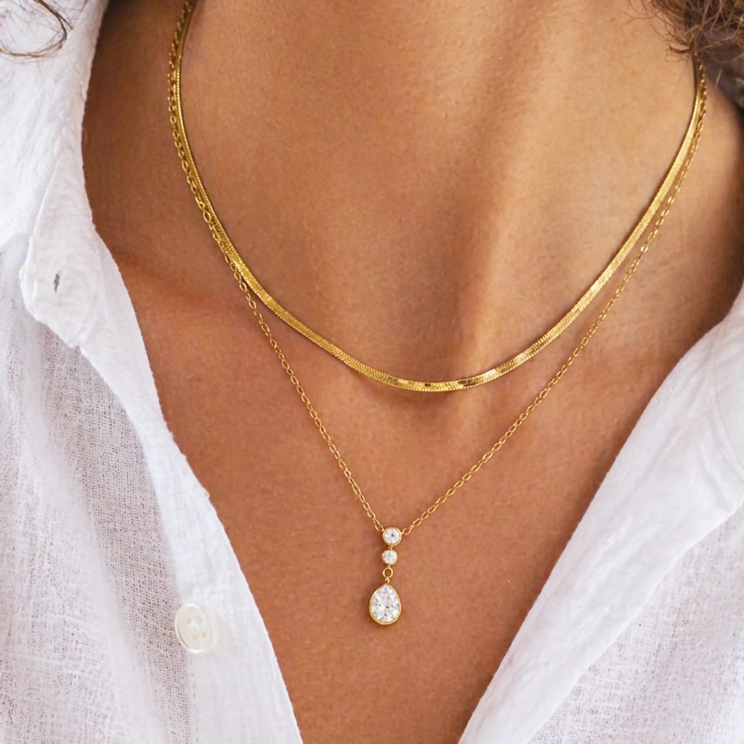 COLLAR CADENA TRIA - DOBLE - WATERPROOF