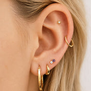 FUGAZ MINI PIERCING TITANIO - GOLD - WATERPROOF