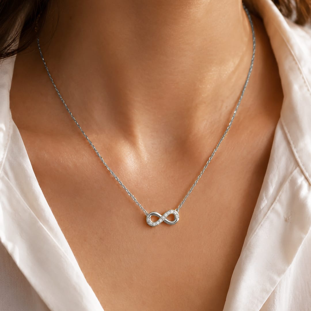 COLLAR INFINITO SILVER - WATERPROOF