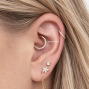 MIKA PIERCING TITANIO GOLD - WATERPROOF