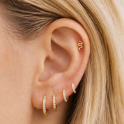 SERPIENTE MINI PIERCING TITANIO - GOLD - WATERPROOF