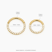 MIKA PIERCING TITANIO GOLD - WATERPROOF