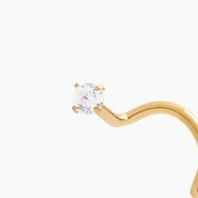 NOSTRIL NINA PIERCING TITANIO GOLD- WATERPROOF