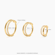 NOAH PIERCING TITANIO GOLD - WATERPROOF