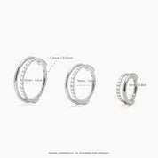 NOAH PIERCING TITANIO SILVER - WATERPROOF