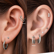NOAH PIERCING TITANIO SILVER - WATERPROOF