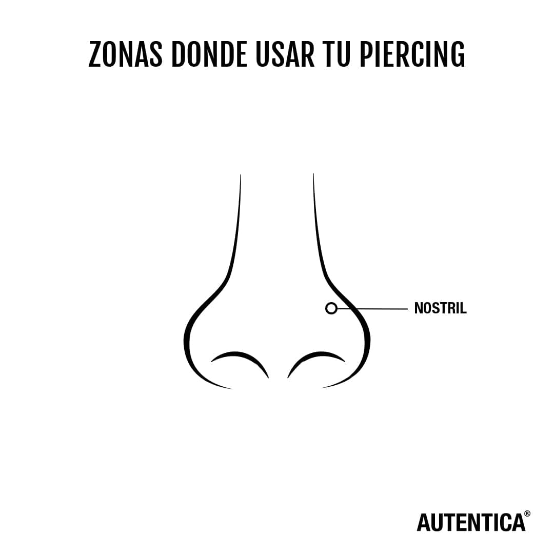 NOSTRIL DALIA PIERCING TITANIO - WATERPROOF