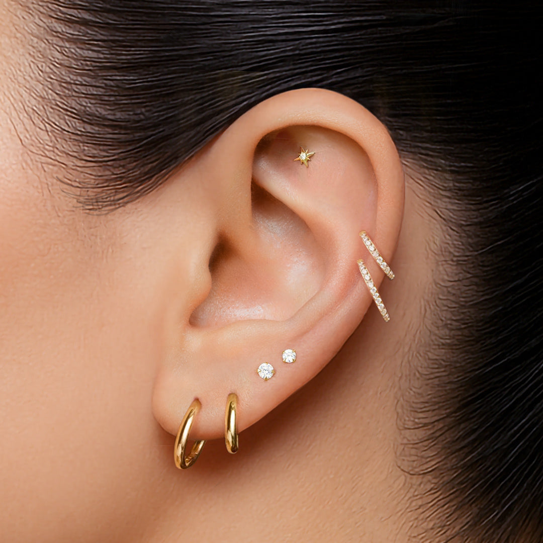 FUGAZ MINI PIERCING TITANIO - GOLD - WATERPROOF