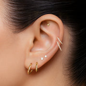 FUGAZ MINI PIERCING TITANIO - GOLD - WATERPROOF