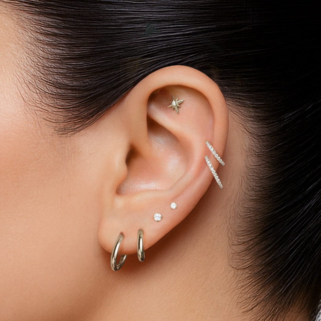 FUGAZ PIERCING TITANIO - SILVER - WATERPROOF