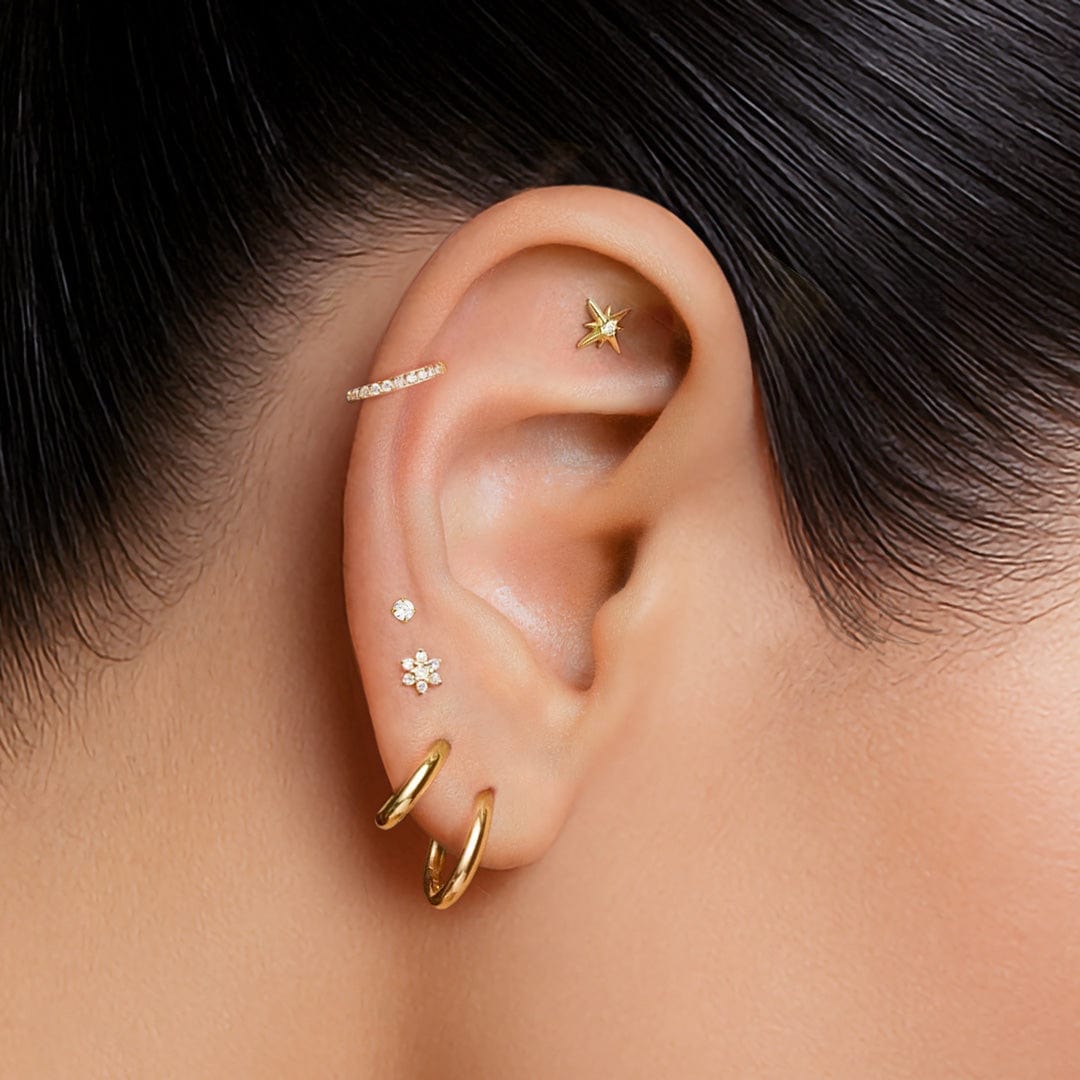 ROSETA PIERCING TITANIO - GOLD - WATERPROOF