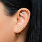 PRISCILA PIERCING TITANIO GOLD - WATERPROOF