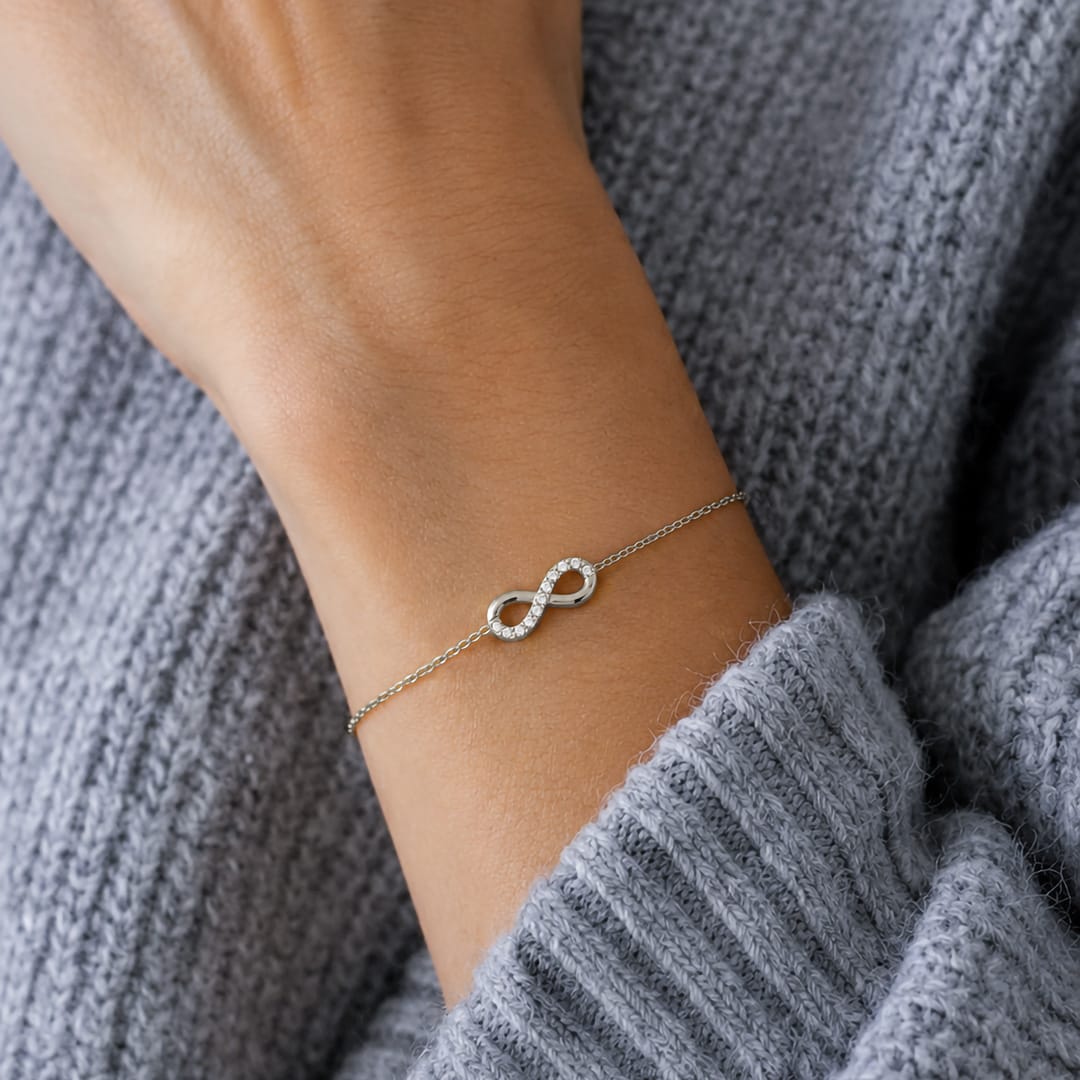 PULSERA INFINITO SILVER - WATERPROOF