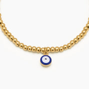 PULSERA OJO TURCO GOLD - WATERPROOF